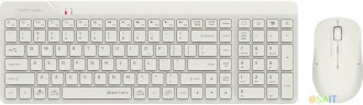Клавиатура + мышь A4Tech Fstyler FG2300 Air клав:бежевый мышь:бежевый USB беспроводная slim (FG2300 AIR BEIGE)