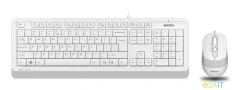 Клавиатура + мышь A4Tech Fstyler F1010 клав:белый/серый мышь:белый/серый USB Multimedia (F1010 WHITE)