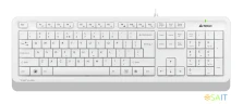 Клавиатура + мышь A4Tech Fstyler F1010 клав:белый/серый мышь:белый/серый USB Multimedia (F1010 WHITE)