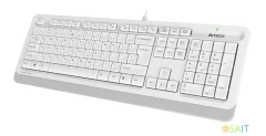 Клавиатура + мышь A4Tech Fstyler F1010 клав:белый/серый мышь:белый/серый USB Multimedia (F1010 WHITE)