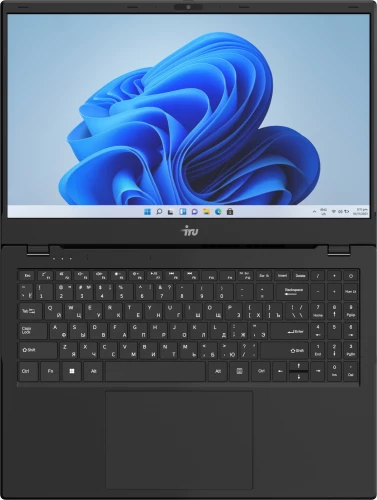 Ноутбук IRU Planio 15ING N-series N100 8Gb SSD512Gb Intel UHD Graphics 15.6" IPS FHD (1920x1080) Windows 11 Pro 64 black WiFi BT Cam 6000mAh (2059105)