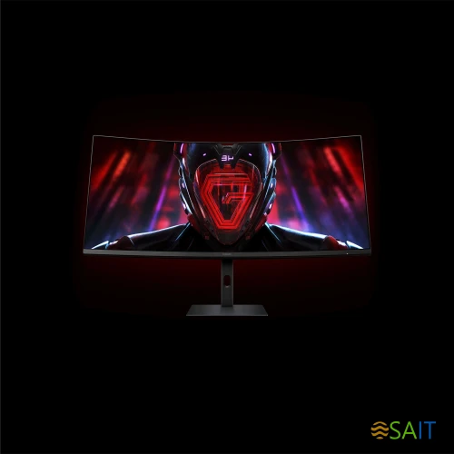 Монитор Xiaomi 34" Curved Gaming Monitor G34WQi черный VA LED 1ms 21:9 HDMI матовая HAS Piv 350cd 178гр/178гр 3440x1440 180Hz FreeSync Premium DP 2K 6.9кг