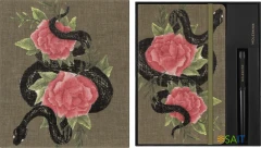 Набор Moleskine Limited Edition Year of the snake Roses блокнот/ручка/под.коробка руч.:перьевая