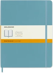 Блокнот Moleskine CLASSIC SOFT QP621B35 XLarge 190х250мм 192стр. линейка мягкая обложка голубой