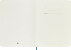 Блокнот Moleskine CLASSIC SOFT QP621B35 XLarge 190х250мм 192стр. линейка мягкая обложка голубой