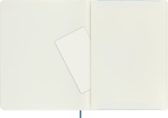 Блокнот Moleskine CLASSIC SOFT QP621B35 XLarge 190х250мм 192стр. линейка мягкая обложка голубой