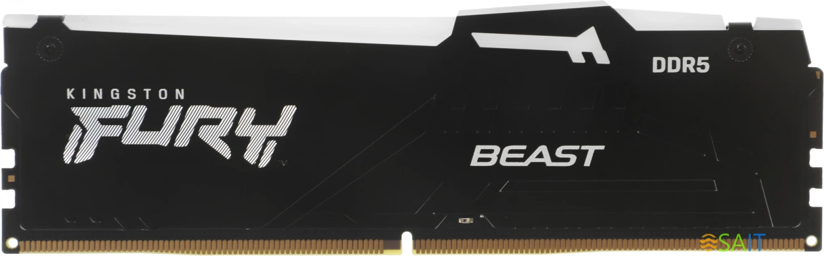 Память DDR5 16GB 6800MHz Kingston KF568C34BBA-16 Fury Beast RGB RTL Gaming PC5-54400 CL34 DIMM 288-pin 1.4В kit single rank с радиатором Ret