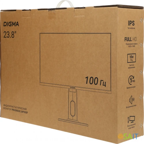 Монитор Digma 23.8" Progress 24P505F черный IPS LED 16:9 HDMI M/M матовая HAS Piv 250cd 178гр/178гр 1920x1080 100Hz G-Sync FreeSync VGA DP FHD 4.8кг