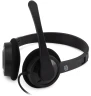 Наушники с микрофоном Оклик HS-M600 черный 1.8м накладные оголовье (1900372)