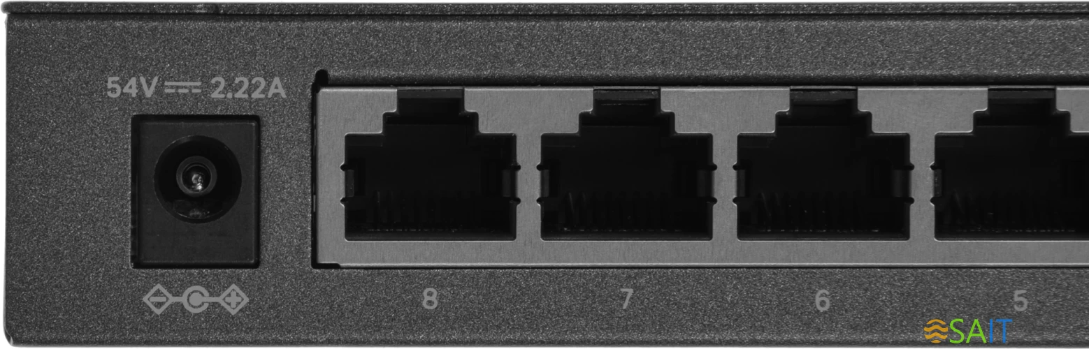 Коммутатор Mercusys MS110GMP (L2) 10x1Гбит/с 8PoE+ 111W неуправляемый