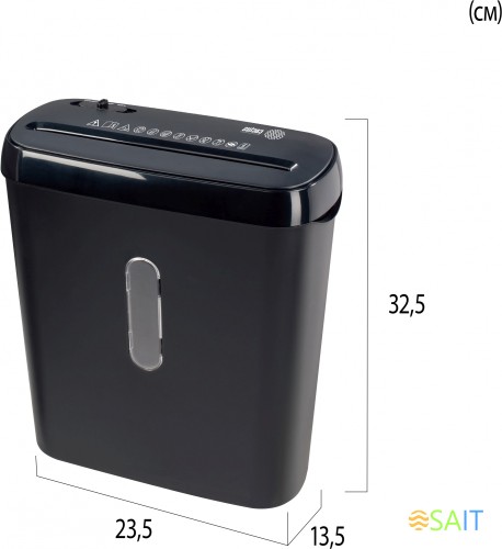 Шредер Cactus CS-SH-A1 (секр.Р-2) ленты 6.лист. 8лтр.