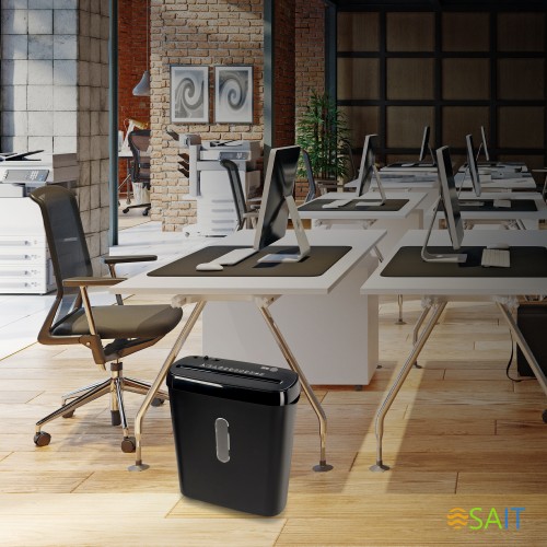 Шредер Cactus CS-SH-A1 (секр.Р-2) ленты 6.лист. 8лтр.