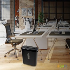 Шредер Cactus CS-SH-A1 (секр.Р-2) ленты 6.лист. 8лтр.