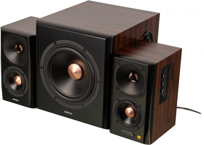 Колонки Edifier S360DB 2.1 коричневый 155Вт BT
