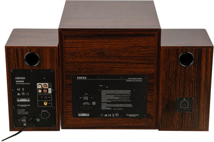 Колонки Edifier S360DB 2.1 коричневый 155Вт BT