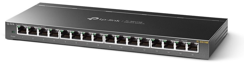 Коммутатор TP-Link TL-SG116E (L2) 16x1Гбит/с управляемый
