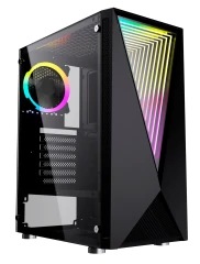 Корпус GMNG GG-CC100 черный без БП ATX 5x120mm 2xUSB2.0 1xUSB3.0 audio bott PSU