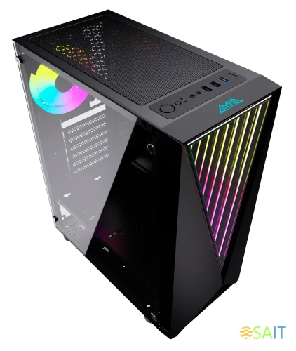 Корпус GMNG GG-CC100 черный без БП ATX 5x120mm 2xUSB2.0 1xUSB3.0 audio bott PSU