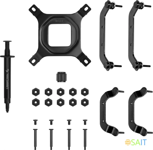 Устройство охлаждения(кулер) Deepcool AN400 Soc-AM5/AM4/1200/1700/1851 черный 4-pin 23.2dB Al+Cu 431.4gr Ret (R-AN400-BKWNMN-G)
