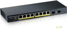 Коммутатор Zyxel GS1900-10HP-EU0102F (L2) 8x1Гбит/с 2SFP 8PoE+ 77W управляемый