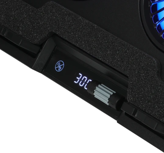 Подставка для ноутбука Digma D-NCP170-2x110RGB 18" 400x288x45мм 52дБ 2xUSB 2x 110ммFAN 1250г Fan-control металл/пластик черный