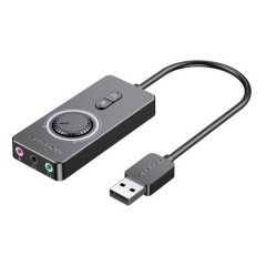 Внешняя звуковая карта Vention USB c регулятором громкости Черная Vention CDRBB