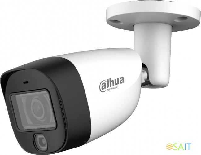 Камера видеонаблюдения аналоговая Dahua DH-HAC-HFW1500CMP-IL-A-0280B-S2 2.8-2.8мм HD-CVI HD-TVI цв. корп.:белый (DH-HAC-HFW1500CMP-IL-A-0280B)