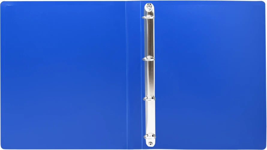 Папка на 4-х кольцах Silwerhof Eco SE-0420/4RBLU A4 пластик 0.5мм синий