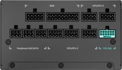 Блок питания Deepcool ATX 1200W PN1200M Gen.5 80+ gold (20+4pin) APFC 120mm fan 8xSATA RTL