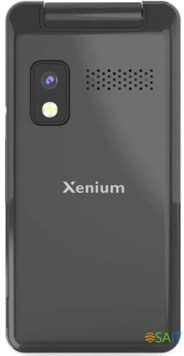 Мобильный телефон XENIUM X600 темно-серый раскладной 2Sim 2.8" 240x320 Nucleus 0.3Mpix GSM900/1800 MP3 FM microSD max32Gb