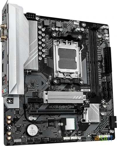 Материнская плата Gigabyte B650M GAMING WIFI6E SocketAM5 AMD B650 2xDDR5 mATX AC`97 8ch(7.1) 2.5Gg RAID+VGA+HDMI