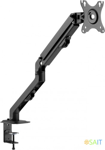 Кронштейн для мониторов Ultramounts UM728 черный 17"-27" макс.7кг крепление к столешнице поворот и наклон