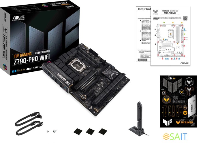 Материнская плата Asus TUF GAMING Z790-PRO WIFI Soc-1700 Intel Z790 4xDDR5 ATX AC`97 8ch(7.1) 2.5Gg RAID+HDMI+DP