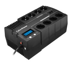 ИБП CyberPower BR1200ELCD, Line-Interactive, 1200VA/720W, 8 Schuko розеток, USB&amp;USB Charger, RJ11/RJ45, LCD дисплей, Black, 0.33х0.2х0.01м., 9кг. CyberPower BR1200ELCD 1200VA