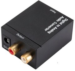 Переходник аудио Premier 5-987 TOS (f)/2хRCA (f) черный