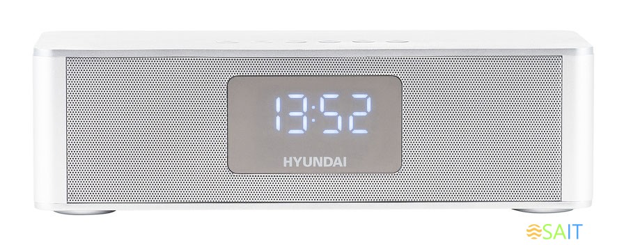 Радиобудильник Hyundai H-RCL360 белый LCD подсв:белая часы:цифровые FM