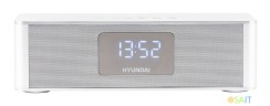 Радиобудильник Hyundai H-RCL360 белый LCD подсв:белая часы:цифровые FM