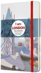 Блокнот Moleskine LIMITED EDITION I AM LONDON LEQP060IAMLO Large 130х210мм 240стр. слоновая кость страницы линейка твердая обложка белый