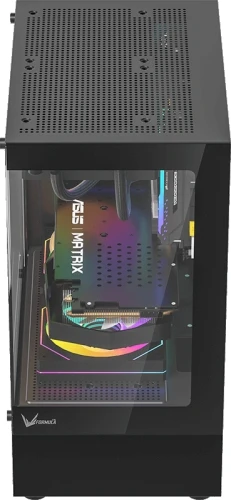 Корпус Formula Crystal Z1CM черный без БП mATX 5x120mm 1xUSB3.0 audio bott PSU