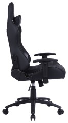 Кресло игровое Cactus CS-CHR-030BL черный эко.кожа с подголов. крестов. сталь