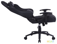 Кресло игровое Cactus CS-CHR-030BL черный эко.кожа с подголов. крестов. сталь
