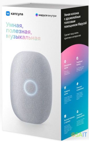Умная колонка VK Капсула Маруся белый 30W 1.0 BT 10м (MRC01WH)