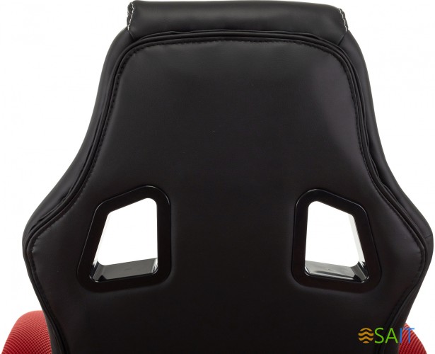 Кресло игровое Zombie Arena черный/красный эко.кожа/ткань крестов. пластик