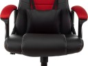 Кресло игровое Zombie Arena черный/красный эко.кожа/ткань крестов. пластик