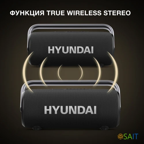 Колонка порт. Hyundai Select H-PS1029 черный 220W 2.1 BT 10м 4800mAh