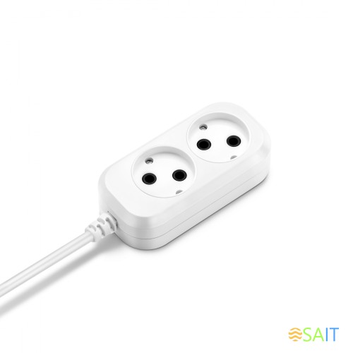 Сетевой удлинитель Buro BU-PSL2.1/W 1.5м (2 розетки) белый (пакет ПЭ)