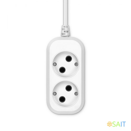 Сетевой удлинитель Buro BU-PSL2.1/W 1.5м (2 розетки) белый (пакет ПЭ)