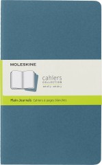 Блокнот Moleskine CAHIER JOURNAL CH018B44 Large 130х210мм обложка картон 80стр. нелинованный голубой (3шт)