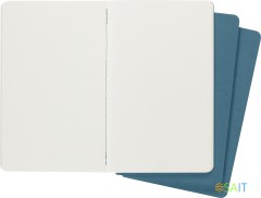 Блокнот Moleskine CAHIER JOURNAL CH018B44 Large 130х210мм обложка картон 80стр. нелинованный голубой (3шт)