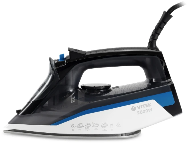 Утюг Vitek VT-8329 2600Вт черный/белый/синий